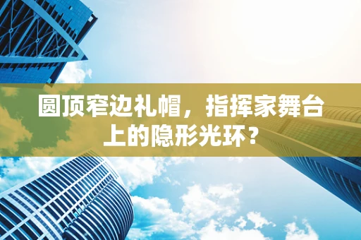 圆顶窄边礼帽，指挥家舞台上的隐形光环？