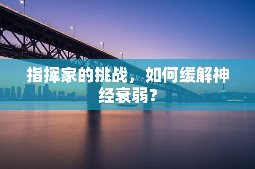 指挥家的挑战，如何缓解神经衰弱？