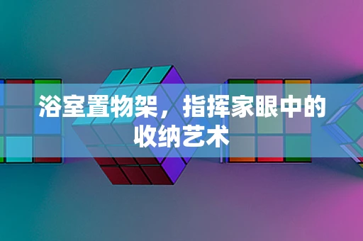 浴室置物架，指挥家眼中的收纳艺术