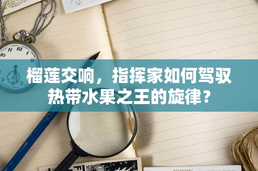 榴莲交响，指挥家如何驾驭热带水果之王的旋律？