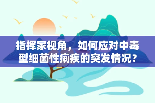 指挥家视角，如何应对中毒型细菌性痢疾的突发情况？