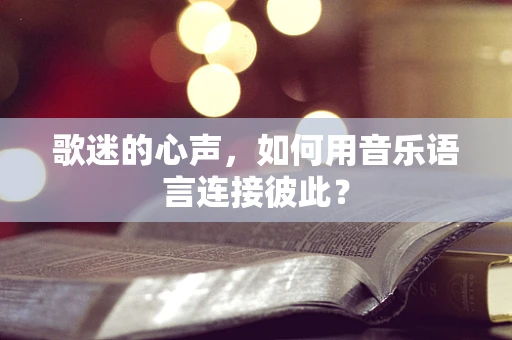 歌迷的心声，如何用音乐语言连接彼此？