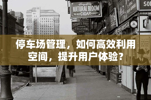 停车场管理，如何高效利用空间，提升用户体验？